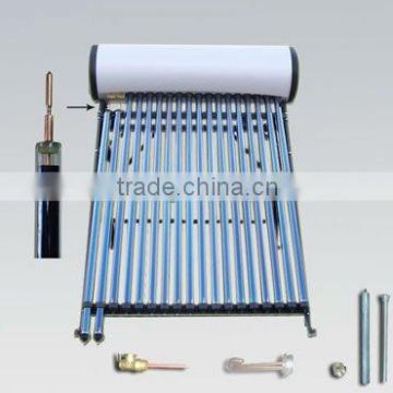 Pressurized solar collector with heat pipe SolarKey Mark and SRCC certificates