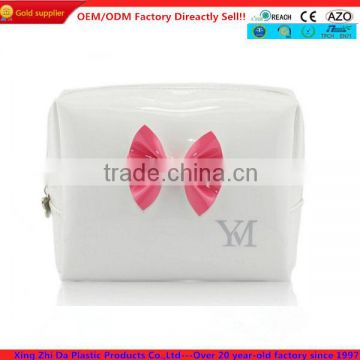 Fashion Lady's PVC cosmetic/make up bag with metal zipper