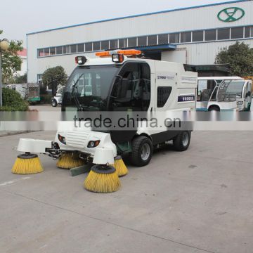 Compact road sweeper