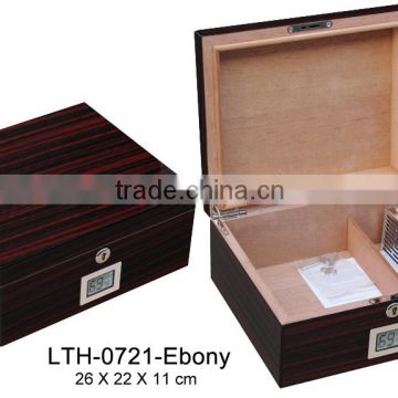 ebony humidor for cigar storage