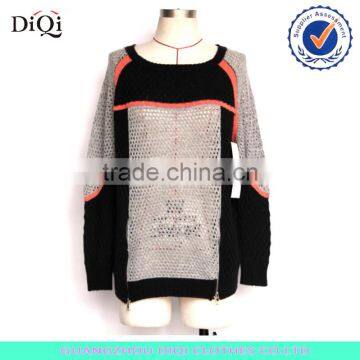 Ladies summer sports wear loose knit jumper