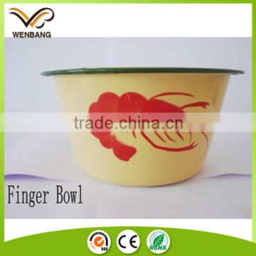 Wholesale cheap price enamel camping finger bowl made in China