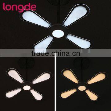 Color Changeable Modern Deformable Fan Shape LED Ceiling Pendant Lamp for Restaurant