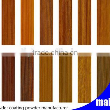 wood effect aluminium profile metal furniture powder coating