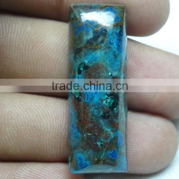 Azurite semi-precious Gemstone Cabochon Rectangular cut gemstone With Wholesale Price