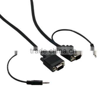 SVGA Male to Male Monitor Cables with Audio