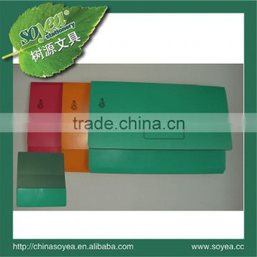 paper document file with green and any other color
