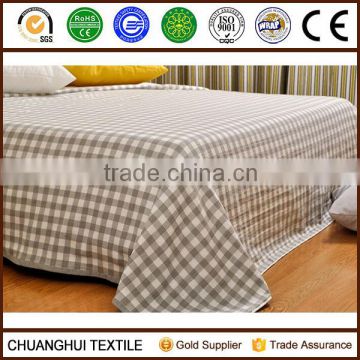 100% cotton grid bed sheet multifuntional blanket for summer