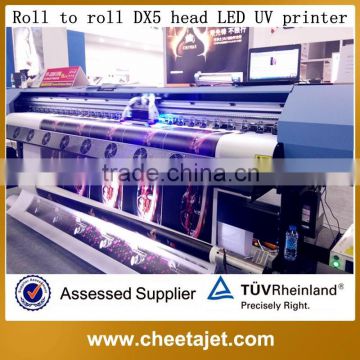 75inches DX5 printhead roll to roll LED UV printer