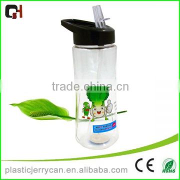 BPA Free 450ml Tea Plastic Water Bottle With Straw