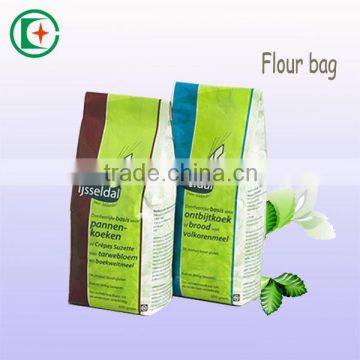 Professional package supplier flour paper bag white craft square bottom paper bag