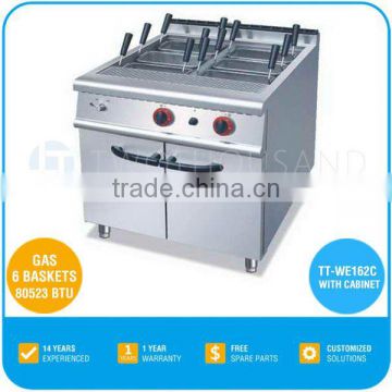 2017 Hot Sale Cooking Equipment for Pasta - Gas, 6 Baskets, 80523 BTU, 100 KG, TT-WE162C