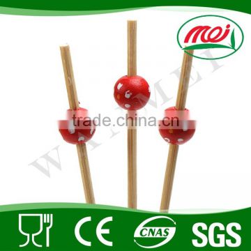 custom natural bamboo stick for fruit kabobs