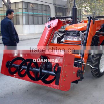 Tractor front loader snow blower