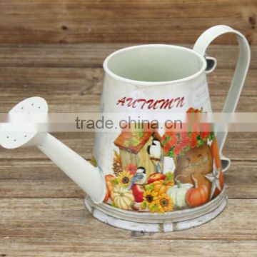 2015 paper decal metal autumn watering can made in china