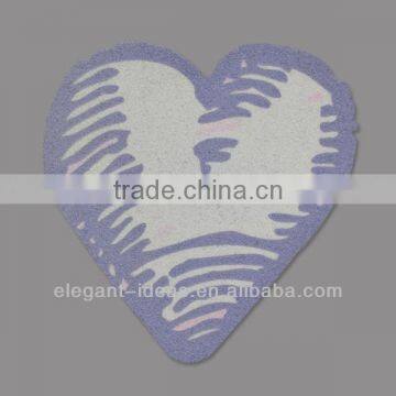 Heart in 3d flocking heat transfer designs for garment