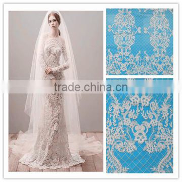 2017 New arrival african lace wedding dress fabric