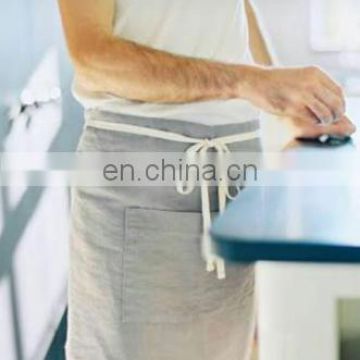 pure flax linen waist apron/short apron /restaurant waiter apron /coffee shop apron