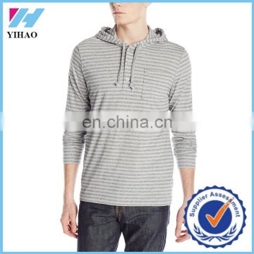 2015 Trade Assurance Yihao New Men Custom Casual Strip Sports Wear Gym Hoodies Sweatshirt