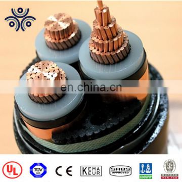 MV cable, 15 KV XLPE insulated 3 X 185 mm 3Cores copper conductor tape Armored cable