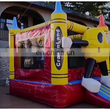 13 x 13 henan pvc korea round jumpy castle custom inflatable jumper bounce house with face