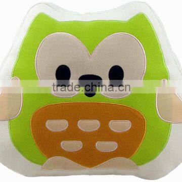 Comfortable soft owl shaped sofa cushion