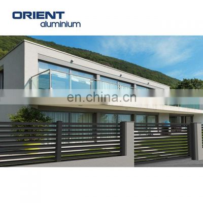 Economic privacy metal fence vertical slatted fence