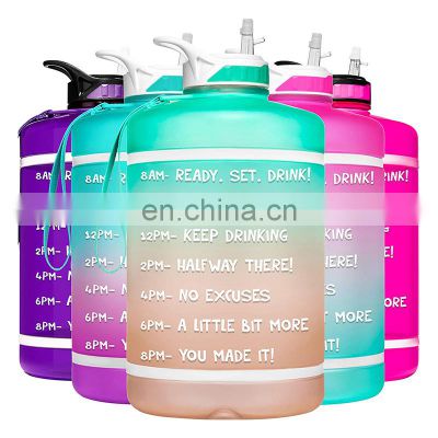 32oz eco friendly portable tritan BPA free frosted plastic motivational milk jug water bottle 1 litre fitness