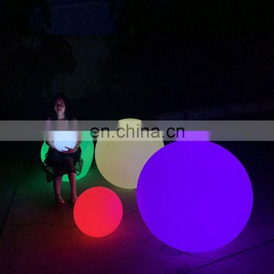 20cm 30cm 40cm 50cm 60cm 80cm plastic shade color changing led ball sphere globe pendant light hanging lamp