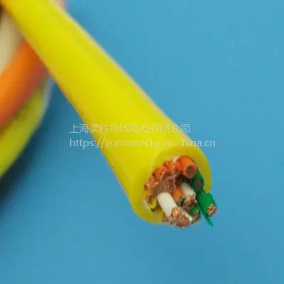 Yellow polyurethane PUR oil-resistant flexible underwater cable, sea water cable 11 | 13 | 15 | 17 | 19 | 21 | 23 cores