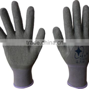 13 Gauge Crinkle Finished Latex Gloves