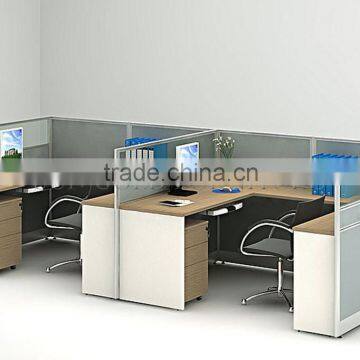 Modern Fabric Panel U-shape Cubicle Wood Office Workstation ( SZ-WS922)