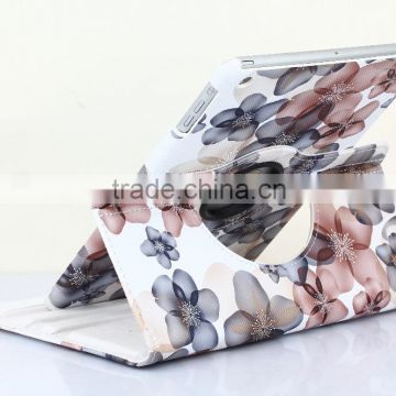 Fashion Peach Flower Series For iPad mini 4 Flip Leather Case 360 Degree Rotation Case TB-0004