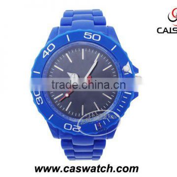 Colorful plastic watch brand imitated style quartz analog unisex watch