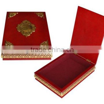 Red Cusotmized Wooden Quran Box