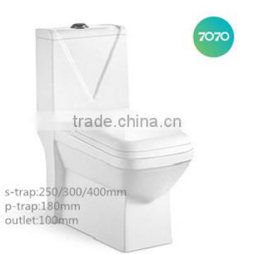 cheap ceramic chao zhou washdown One Piece S-trap P-trap toilets for sale T935                        
                                                Quality Choice