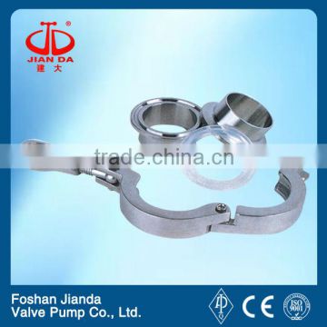 high quality sanitary stainless steel quick install hoop union