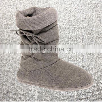 Melange greyJERSEY LADIES/WOMENS SLIPPERS/BOOTS/INDOOR FOOTWEAR/Jersey indoor boots