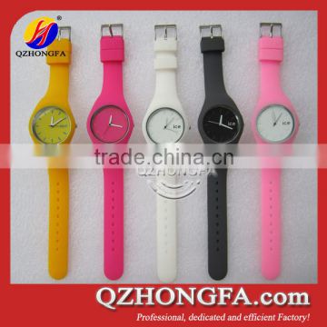 silicone wristband watch, 2015 new promotional silicon watch