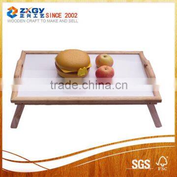 Small Natural Folding Wooden Table