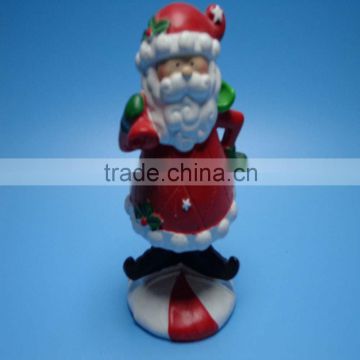 Christmas ornaments santa cluas resin statue for home decoration