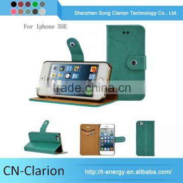 Pu Leather Smart Tablet Case Smartphone Wallet Wallet Leather Case for Iphone 5SE case