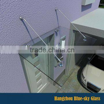 6+0.76+6mm laminated glass awnings canopy for sale