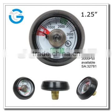 High quality stainless steel case UL certification miniature oxygen gauge