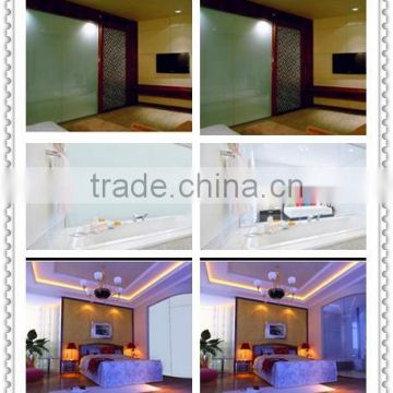 succinct sense and private pdlc glass film for hotel balcony door