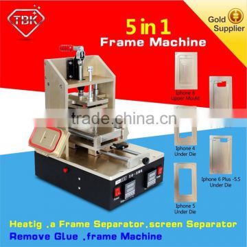 Muti-functions ! 5 in 1 lcd touch screen glass separator machine, separating , hot bar, preheating, samsung A frame 110/220V