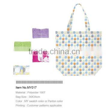 Polyester foldable tote bag