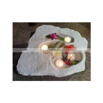 indian white marble candle stands