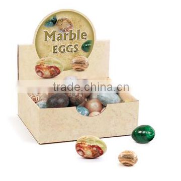 Marble stone eggs, 36pcs assorted per display