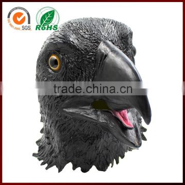 2016 cheap synthetic peacock feathers funny carnival latex mask